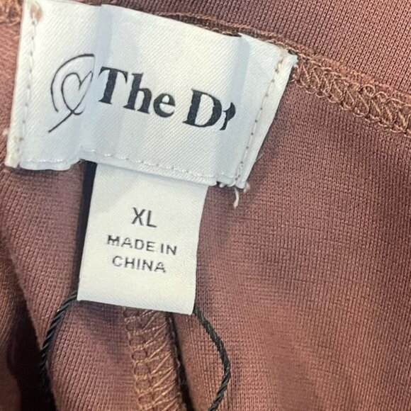 The Drop Uma High-Rise Flare Pants Chocolate XL Ponte Knit Elastic Waist NWOT - Picture 11 of 13